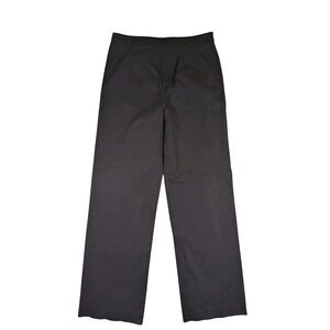 Weekend MaxMara Twill Knit Wide Leg Trousers Women Size 8 Flat Front Black